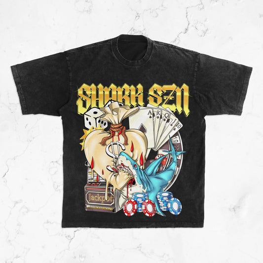SHARK SZN LIFEZ A GAMBLE T-SHIRT